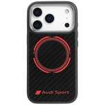 Etui Audi RSQ Carbon Fiber Sport Red Circle MagSafe do iPhone 17 Pro -