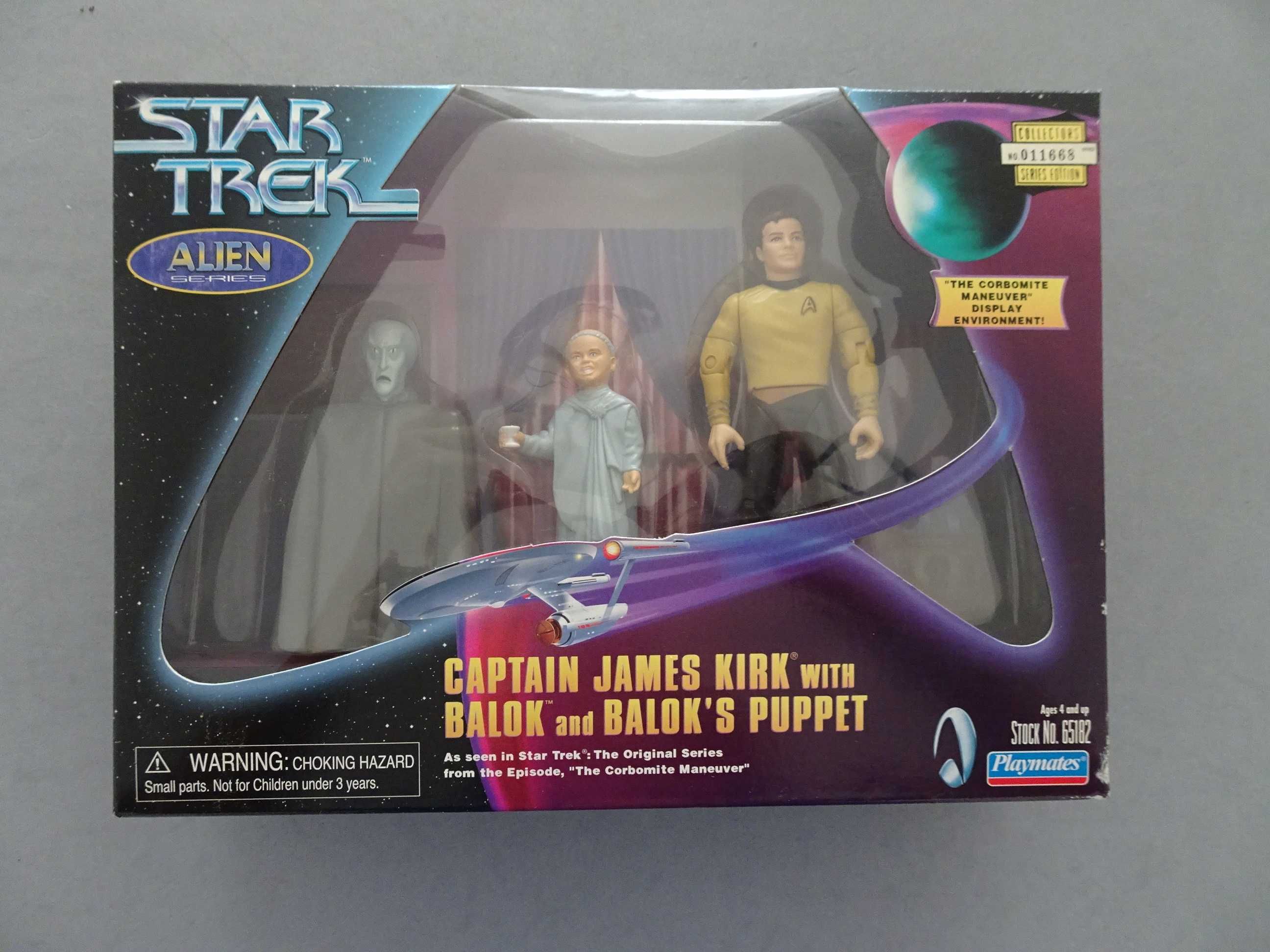 Star Trek Alien Series Captain James Kirk with Balok and Balok's Puppe