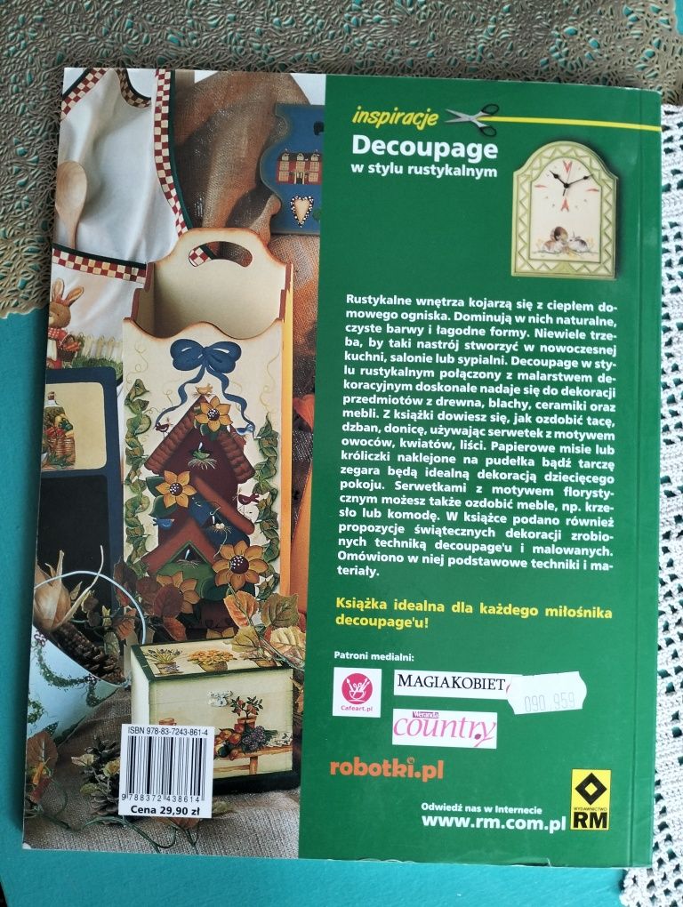 Książka : Decoupage w stylu rustykalnym
