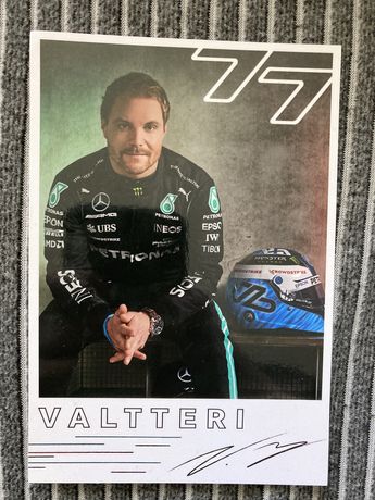 Valtteri Bottas autograf Mercedes F1