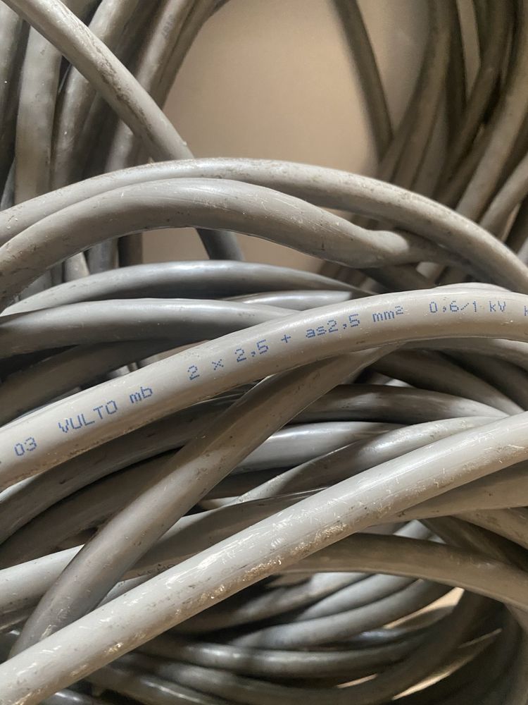 Kabel 2x2,5 + as2,5 mm2 0,6 KV kema-keur 55 mb