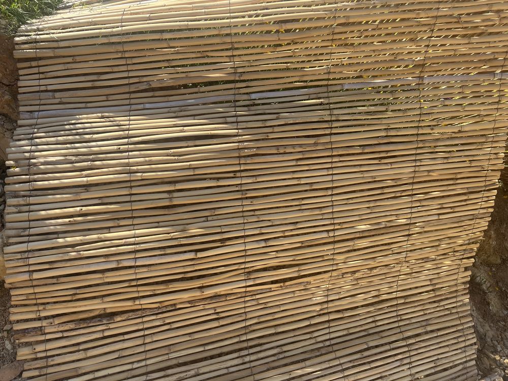 Caniço bambu meia cana