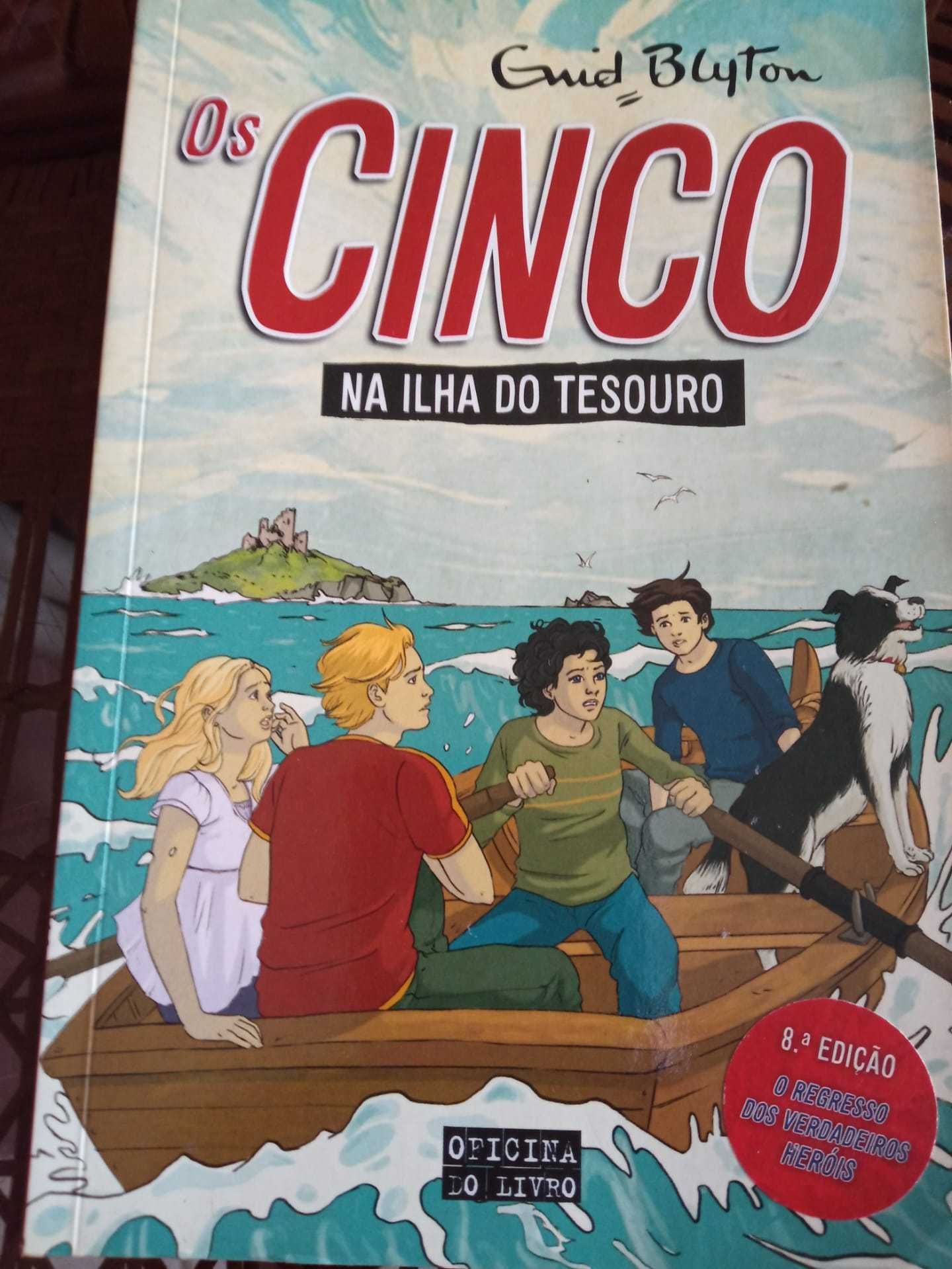 Os Cinco " Nova aventura dos cinco" e "Na ilha do tesouro"