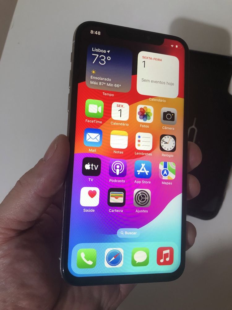 Iphone XS  ecra novo bateria 100%