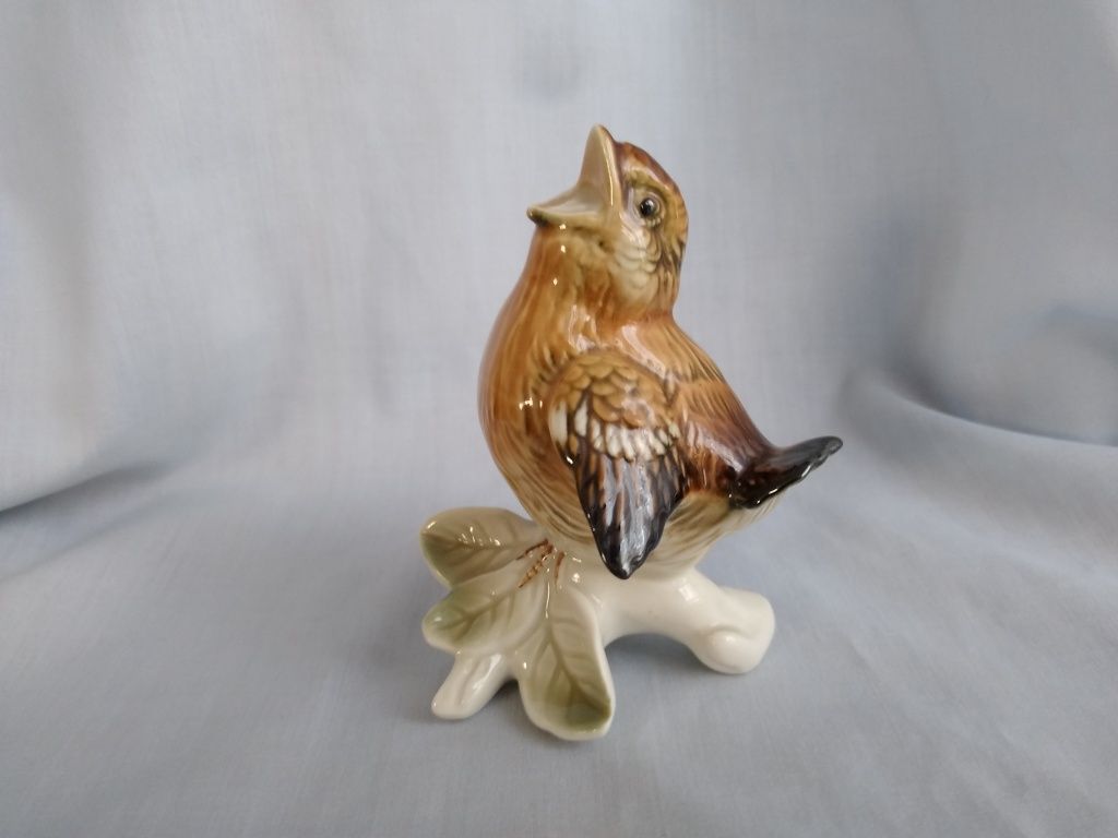 ENS figurka porcelanowa ptak wróbel