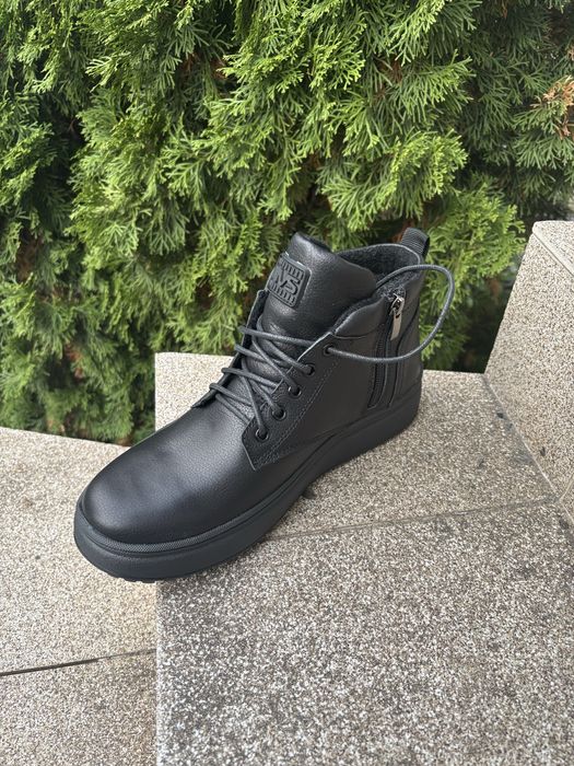 Мужские ботинки натуральная кожа на меху