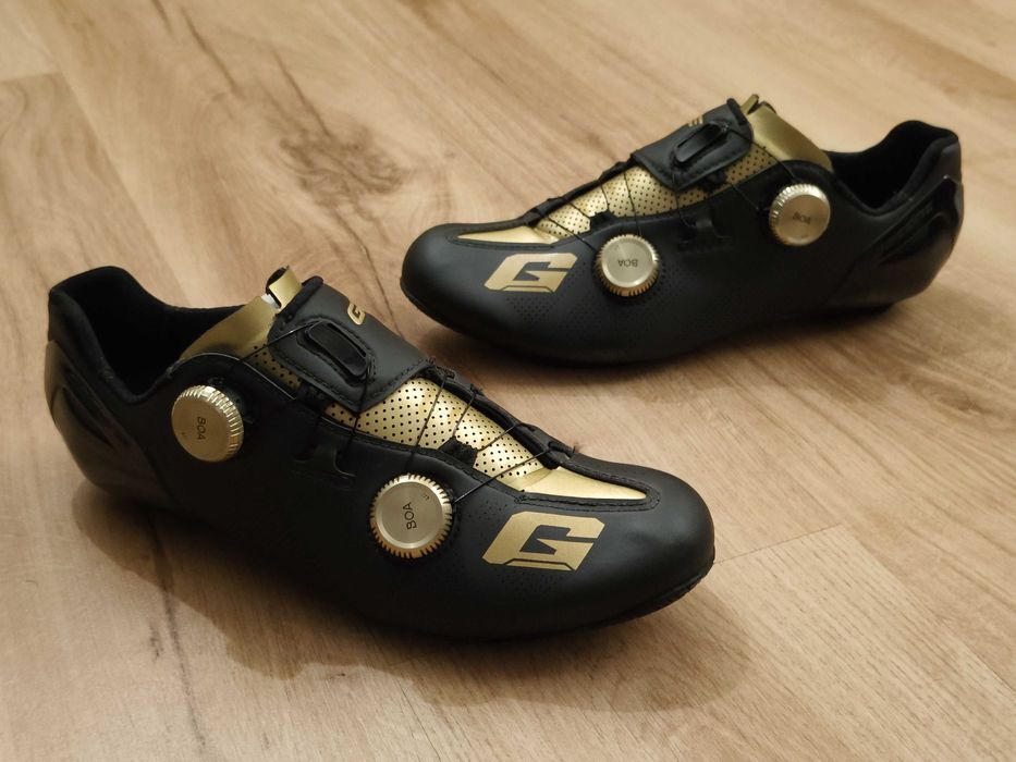 Sapatos de estrada Gaerne CarbonG.STL Gold Rush