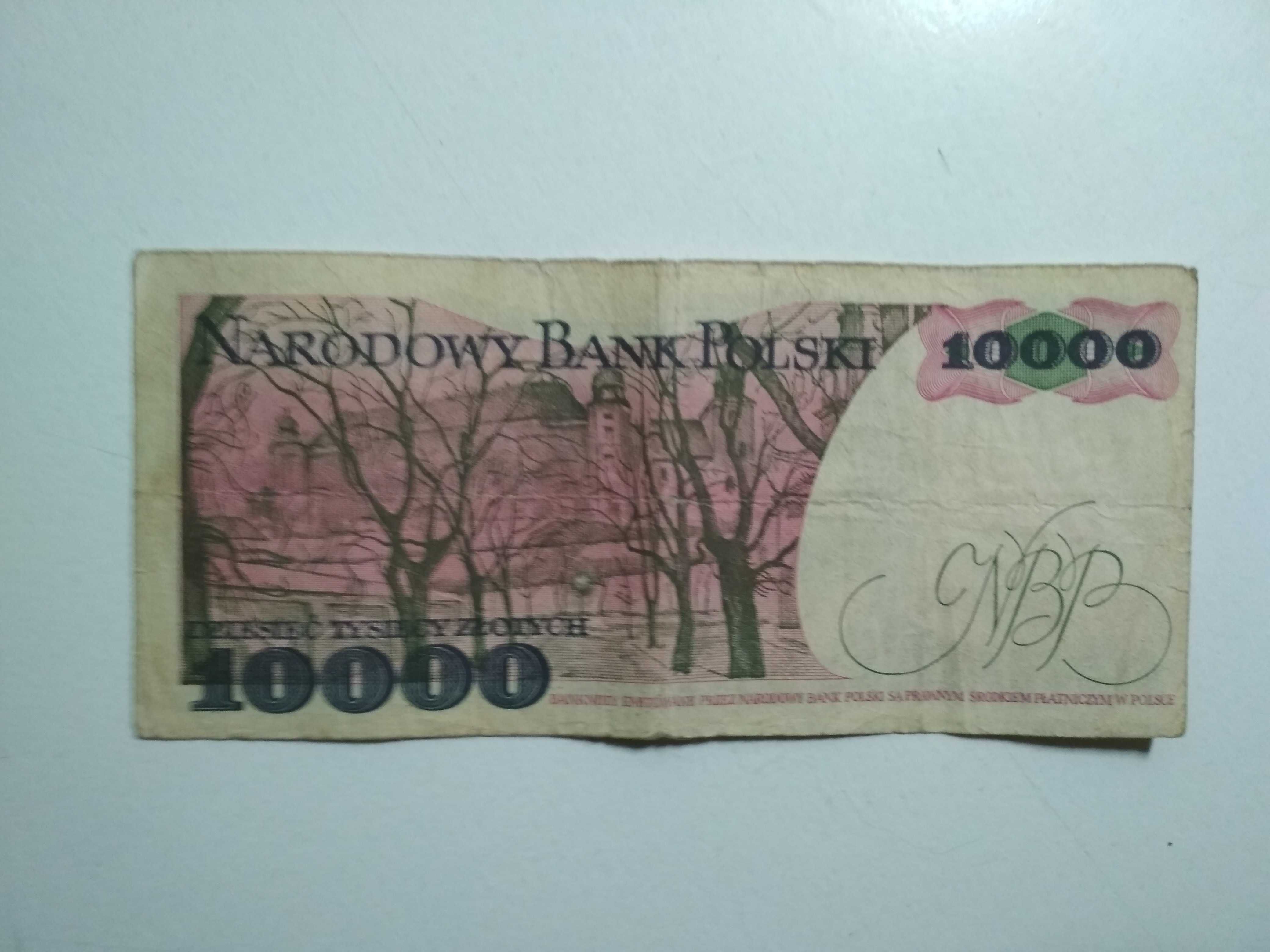 Banknot 10000 zł PRL Wyspiański U