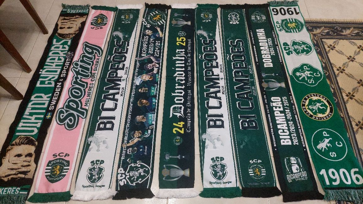 9 cachecois do sporting bi campeao e Dobradinha