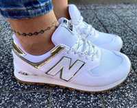 New Balance 574. Rozmiar 36. Białe i złote. ZAMÓW!