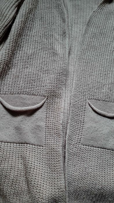 Pudrowo różowy kartigan sweter 36 S