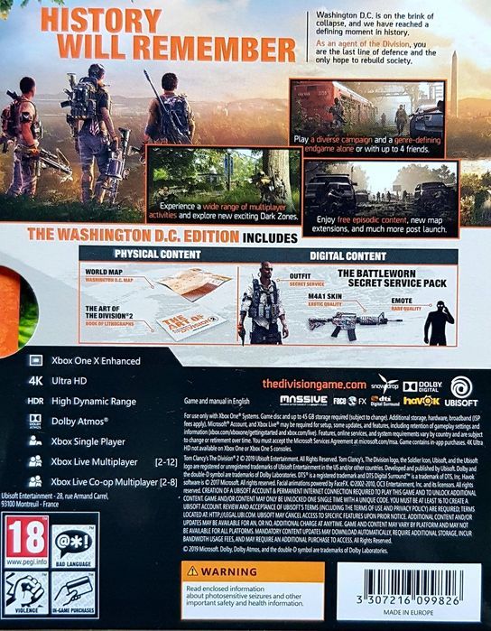 XboxOne Tom Clancys The Division 2 Washington D.C