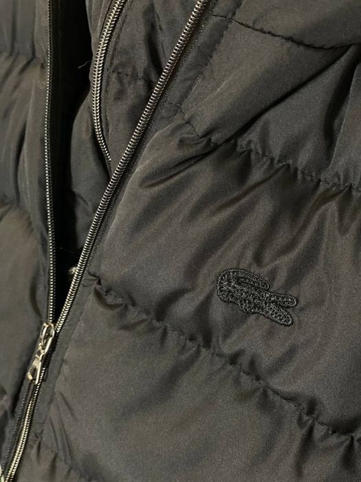 РАСПРОДАЖА -60% Чоловіча зимова куртка Lacoste чорний пуховик S M розм