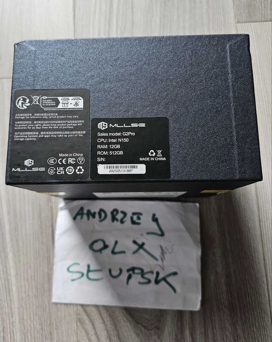 Nowy komputer MLLSE G2 Pro Intel N150 12GB DDR5 512GB SSD MiniPC Win11