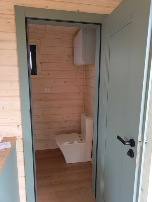 Całoroczny Domek mobilny letniskowy 8x3m, Tiny house, Glamping.