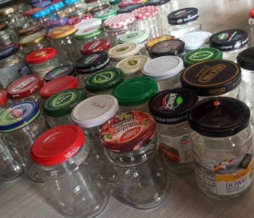 Słoiki średnie z nakrętkami tylko 8,00 za 10 sztuk