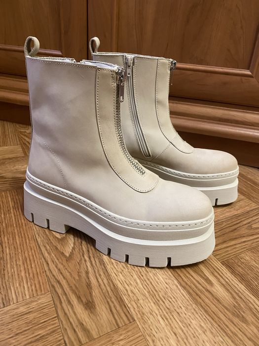 Ботінки шкіряні,ботінки,39-40,кожа,zara,geox,Timberland,тракторна
