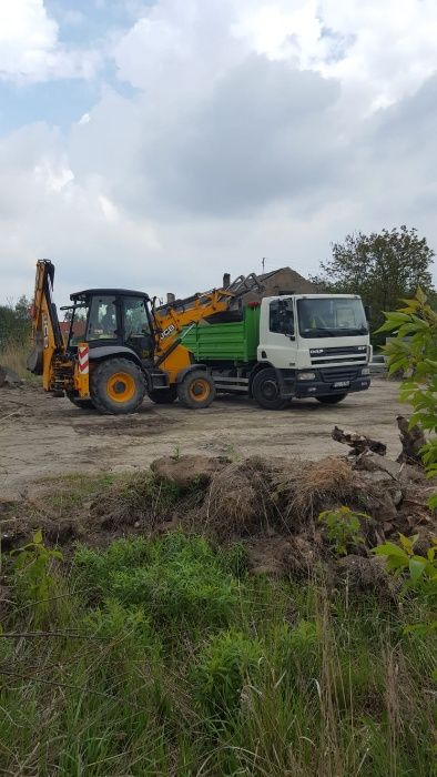 Prace ziemne,usługi koparko ładowarką,wywóz ziemi,gliny,urobku