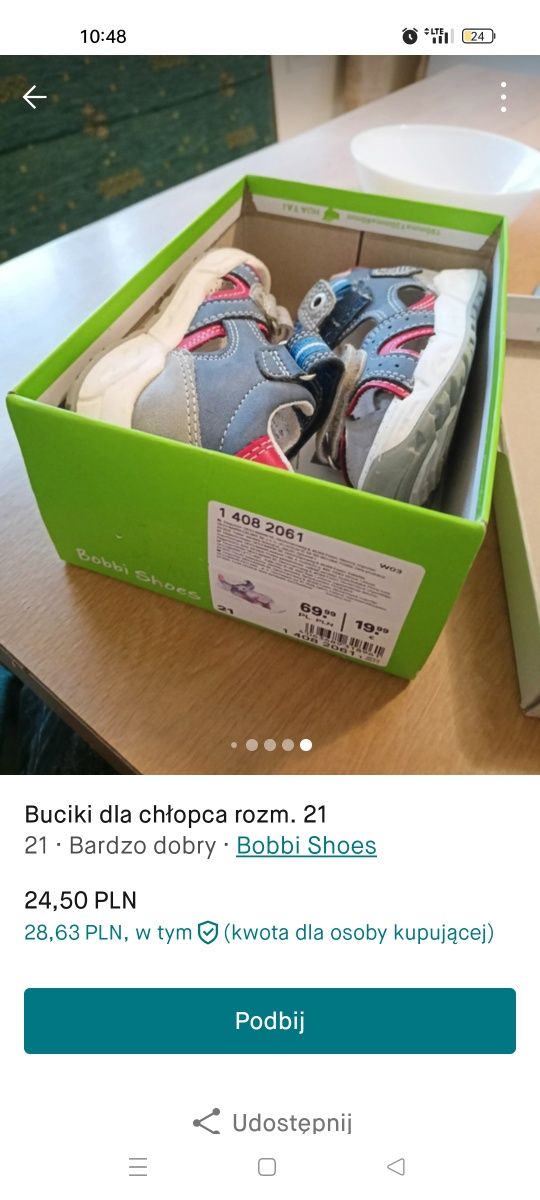 Buty chłopięce rozm.21