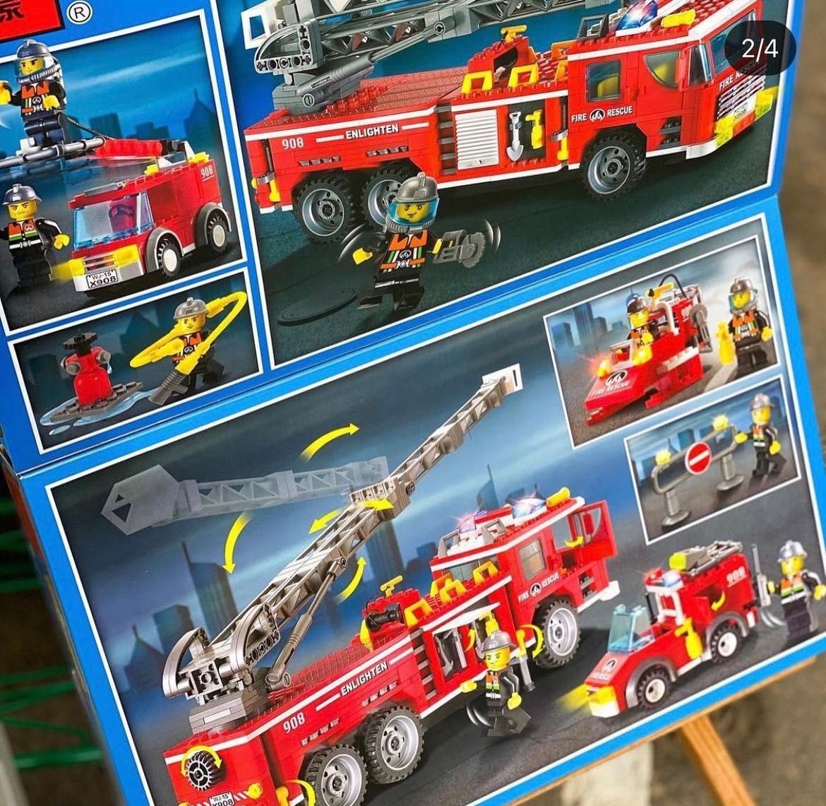 Конструктор brick 908 пожарная машина