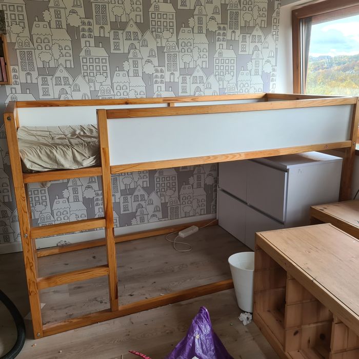 Łóżko ikea kura stelaż