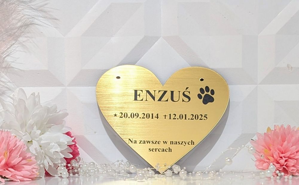 Tabliczka nagrobna pamiątkowa dla psa kota zwierzaka producent