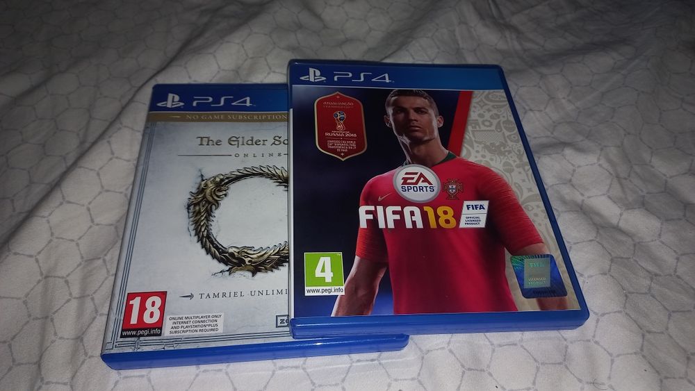 Fifa 18, The Elder Scrolls Online, Excelente estado