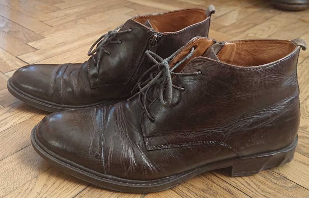 Buty botki sztyblety skóra naturalna GINO ROSSI rozmiar 40