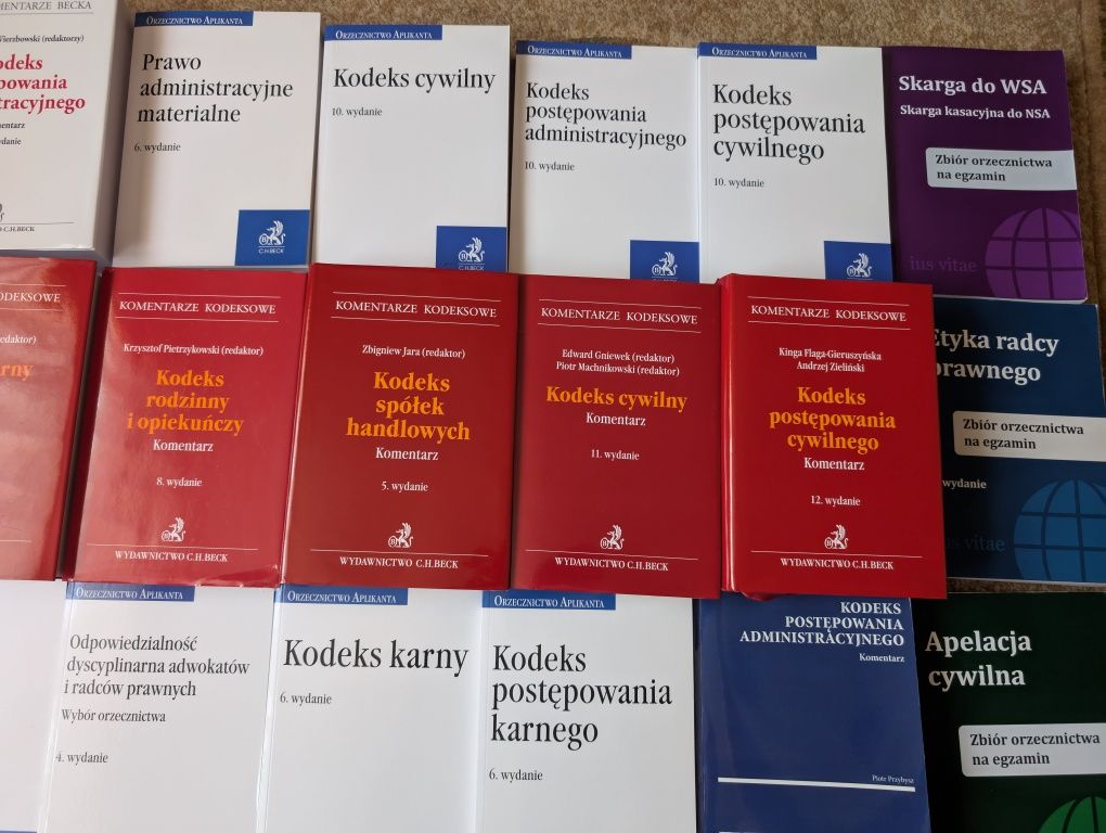 Zestaw komentarzy, orzecznictw, egz. adw/radc. 2026 NOWE! WARTO!