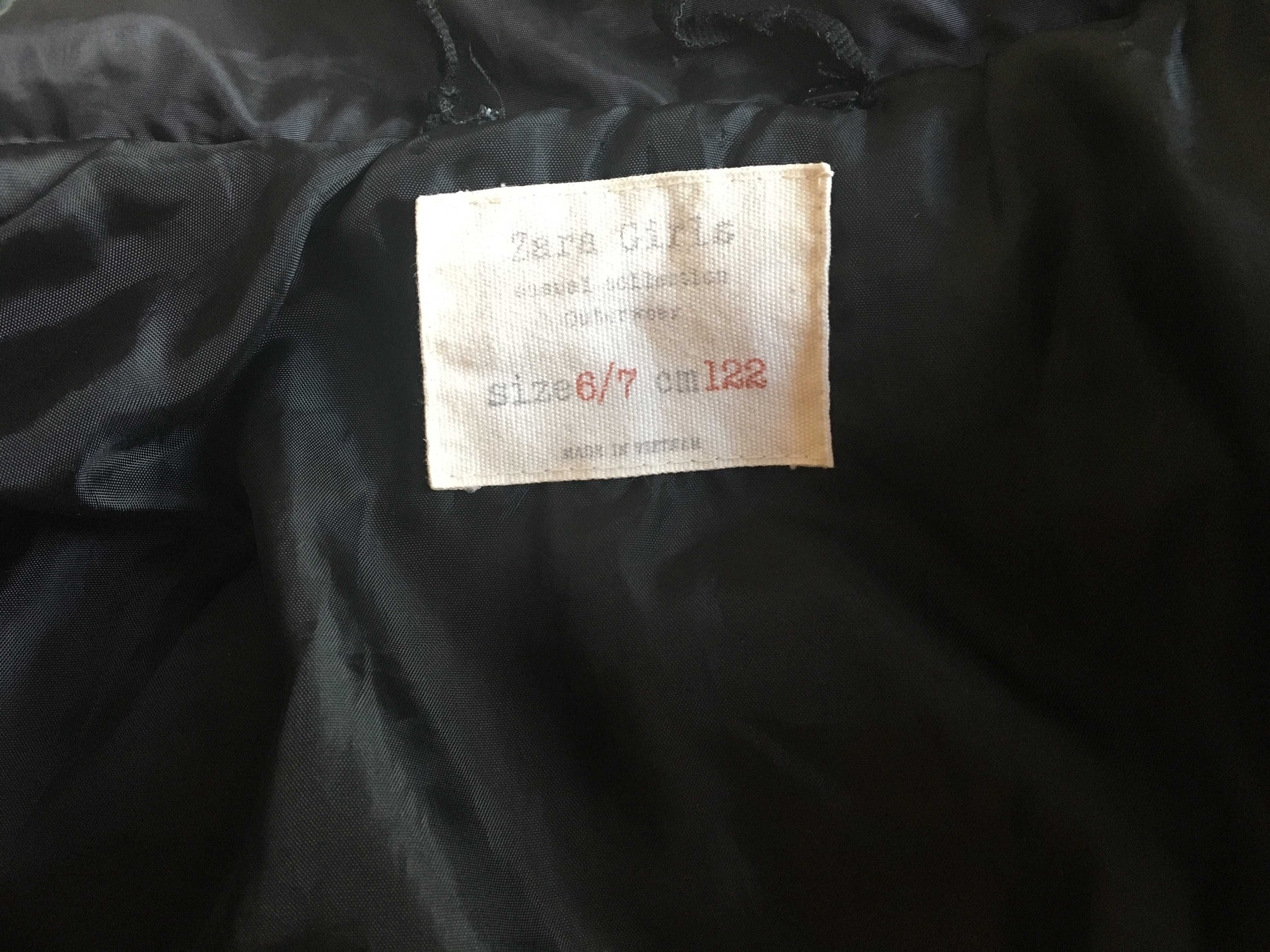 Kurtka Zara kwiaty 122 6-7 lat