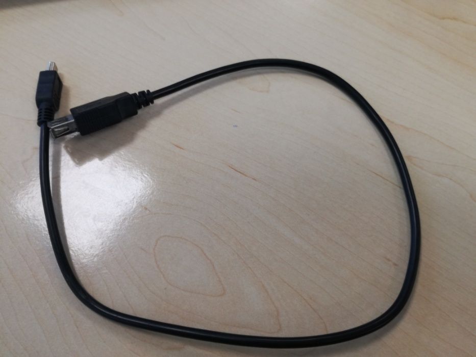 Kabel mini USB B - złącze żeńskie typu A