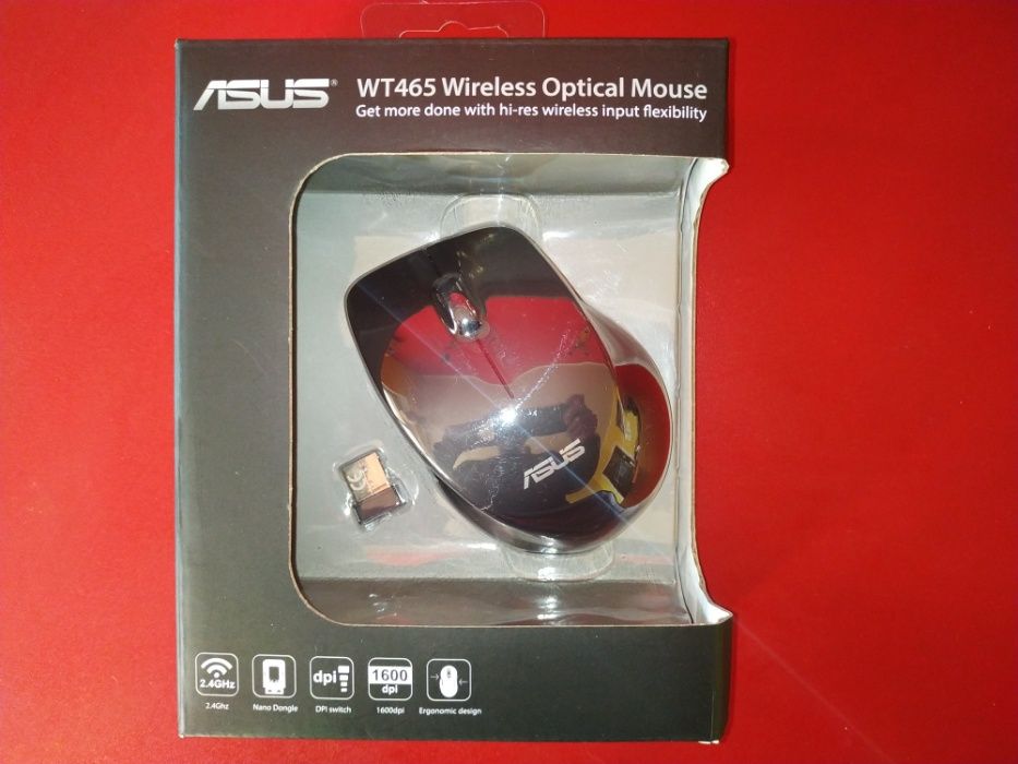 Bezprzewodowa mysz z mikroodbiornikiem ASUS WT465 Nowa