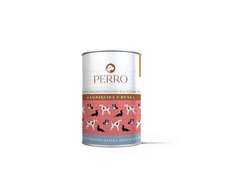 Perro Jagnięcina z dynią 400g – mokra karma dla psa 6 szt.