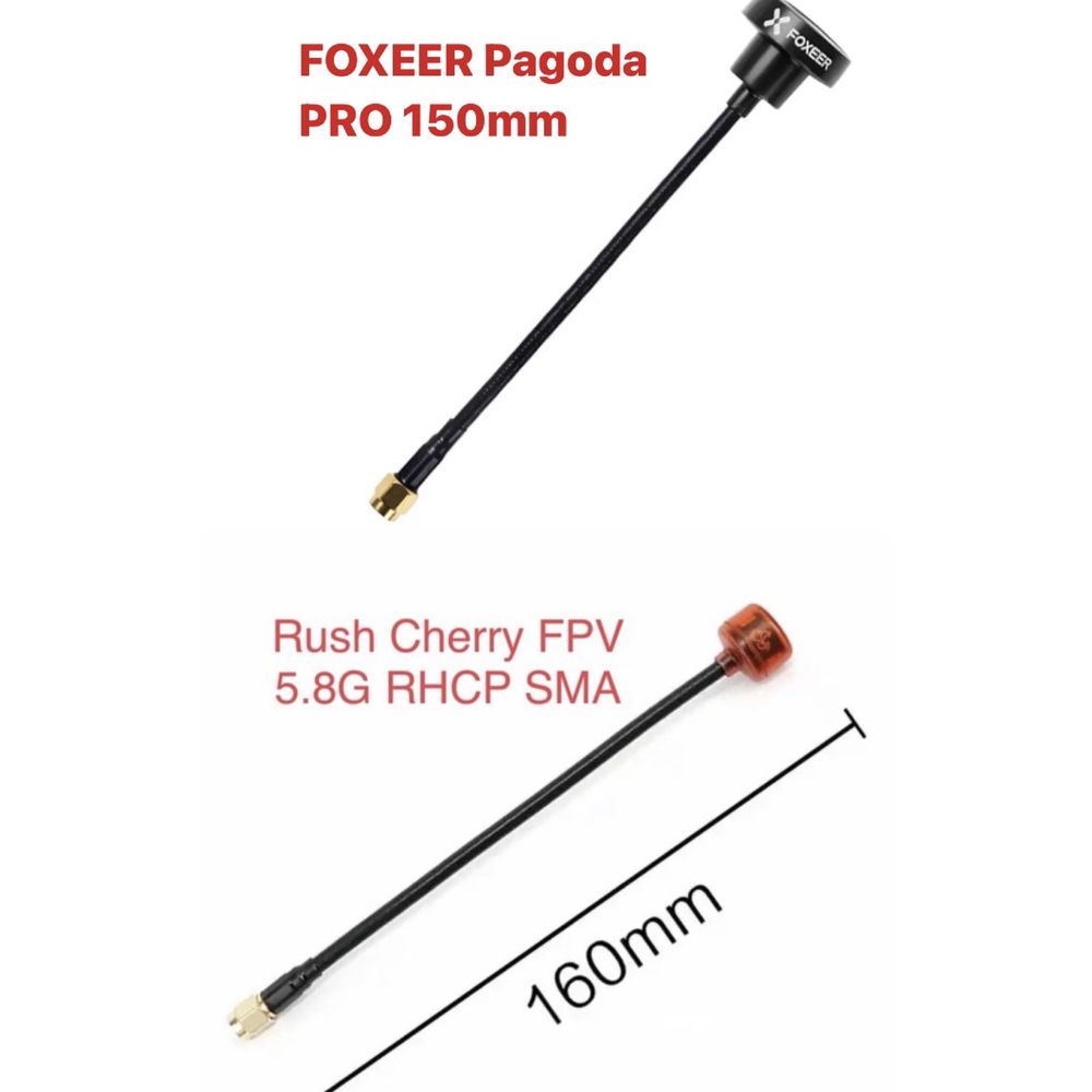 Антена для FPV FOXEER Pagoda PRO 150mm/Rush Cherry 5.8G SMA RHCP