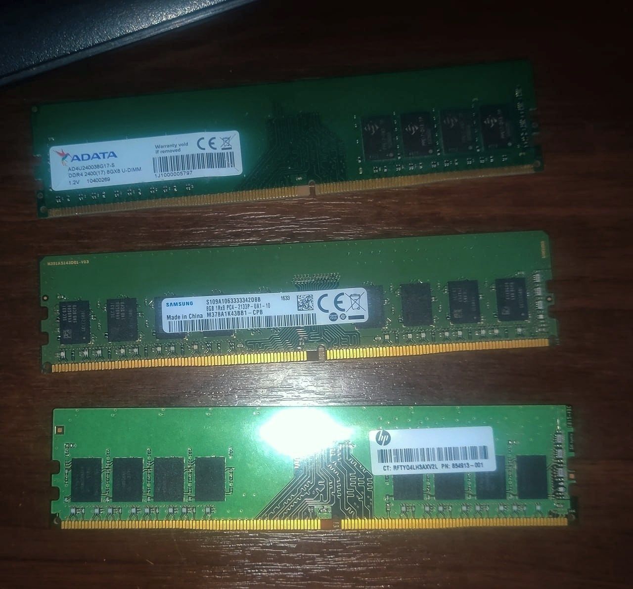 Оперативна пам'ять 8гб ddr4 2400 Samsung Adata SK Hynix