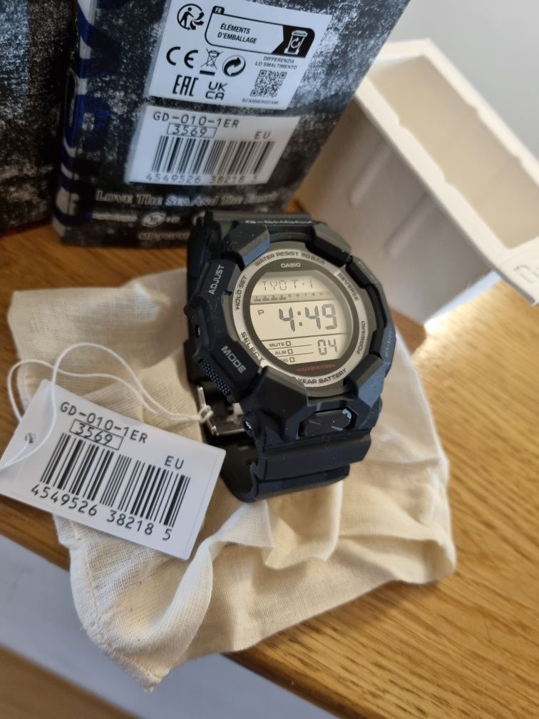 Casio G-Shock GD-010-1ER Nowy Czarny