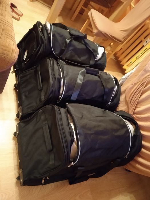 Dedykowana torba samochodowa, podróżna x3 na kólkach MERIDIAN