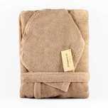 Халат махровый Bella, MicroCotton, одноцветный, капучино,  размер M