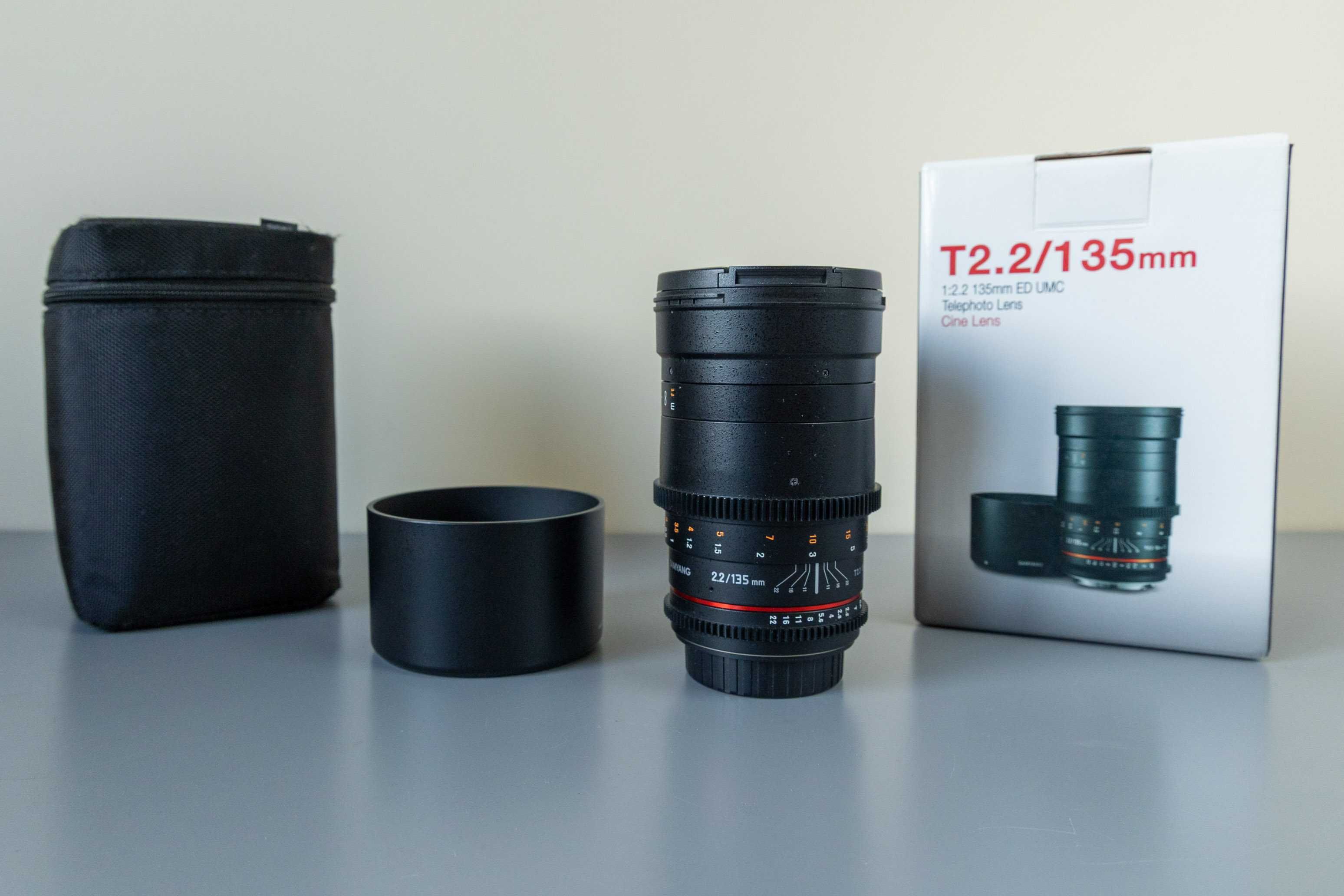 Obiektyw Samyang VDSLR 135 mm ED UMC T2.2 do Canon EF VAT 23%.