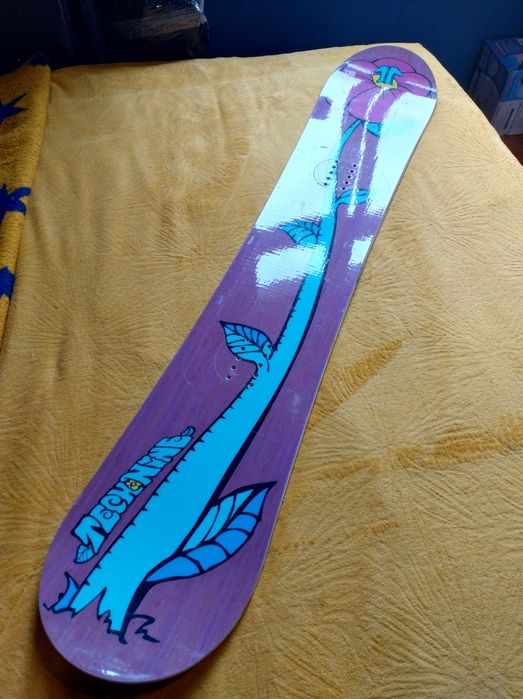Prawie Nowy Zestaw Snowboard Deska TECHNINE 147 cm + NOWE RVN Fastec M