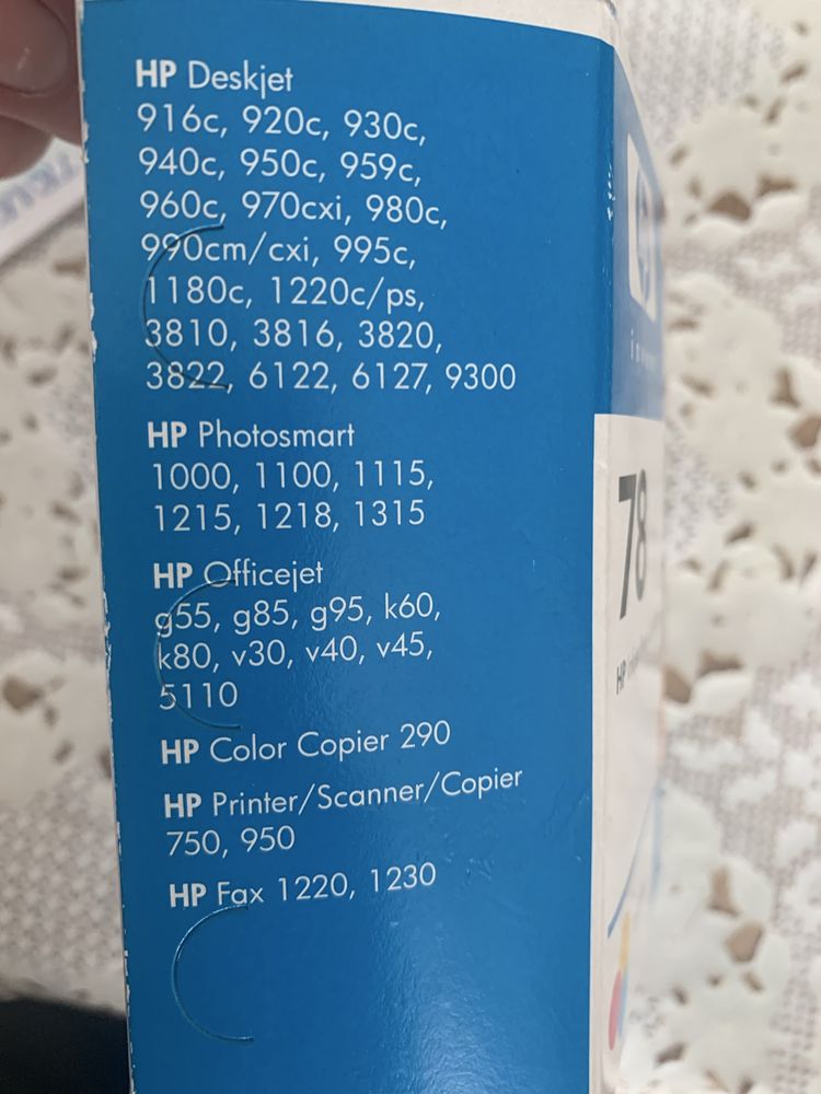 Картридж для лазерних принтерів/мфу hp no.78 dj970 color, 19ml