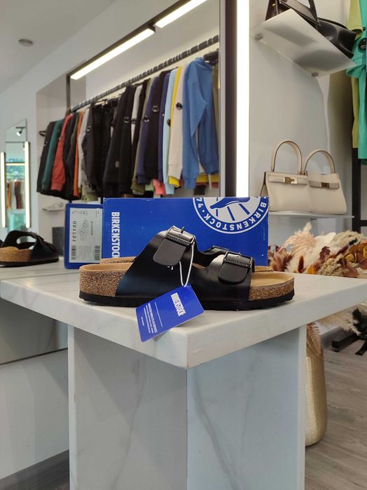 Босоніжки Birkenstock Arizona Smooth Leather Black