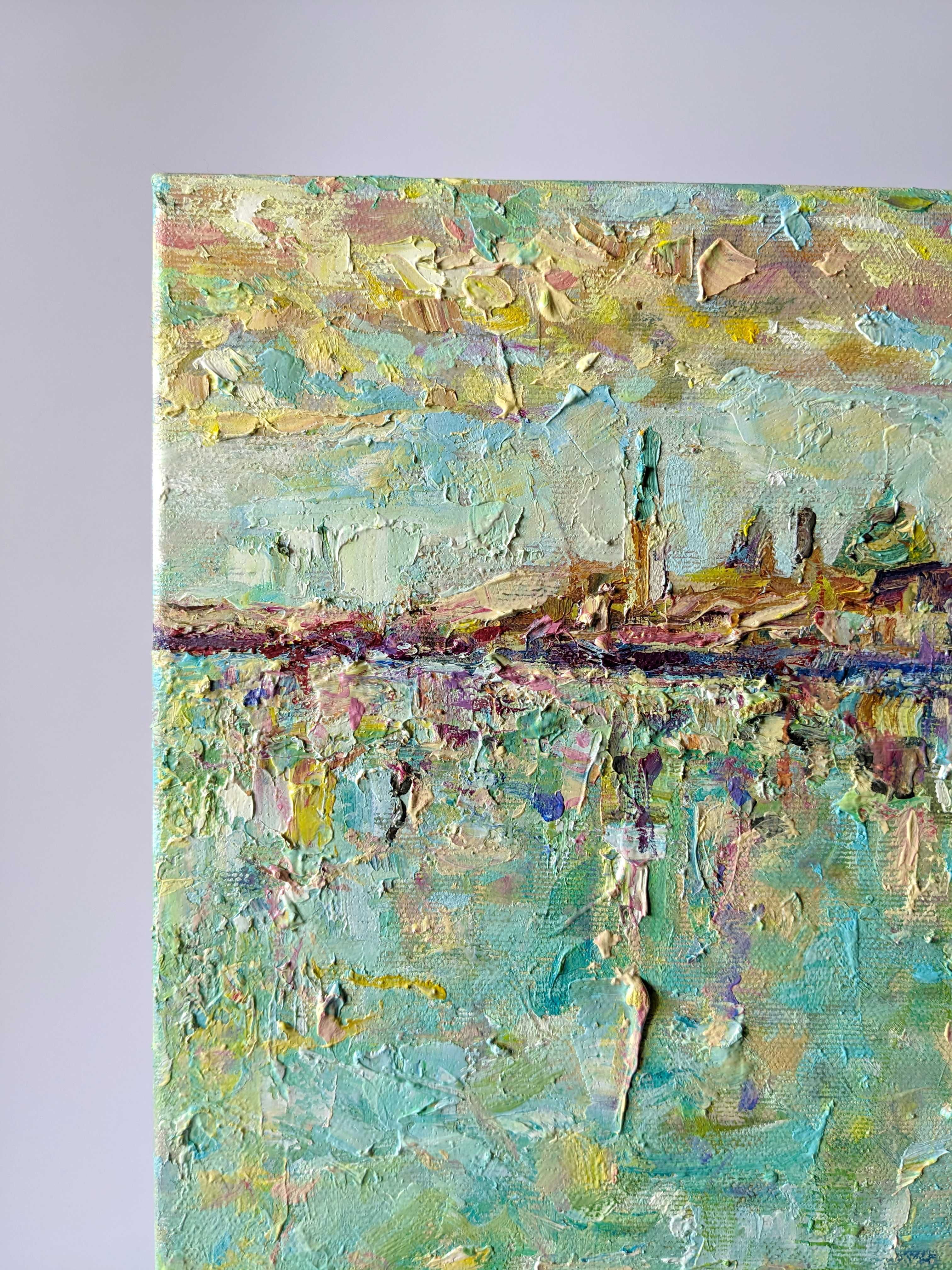 Венеція, полотно, олія 50*30, пейзаж, море, картина