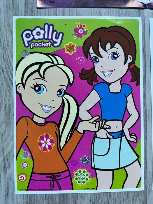 Karteczki kolekcjonerskie Polly Pocket 4 sztukj