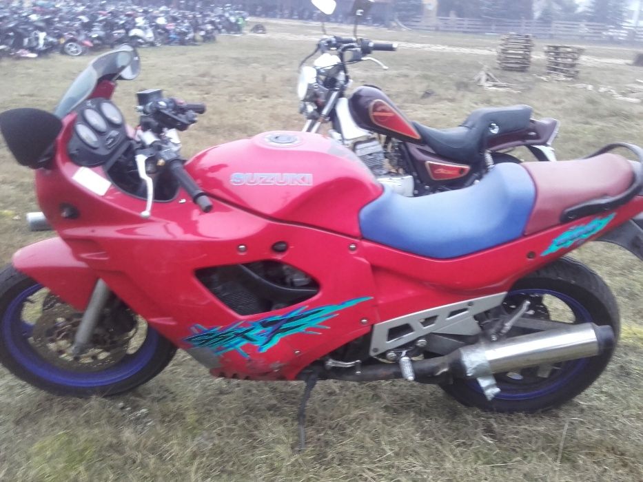 Suzuki gsxf600 gsxf 600 gsx 600 f silnik lagi gaźniki rama bak części