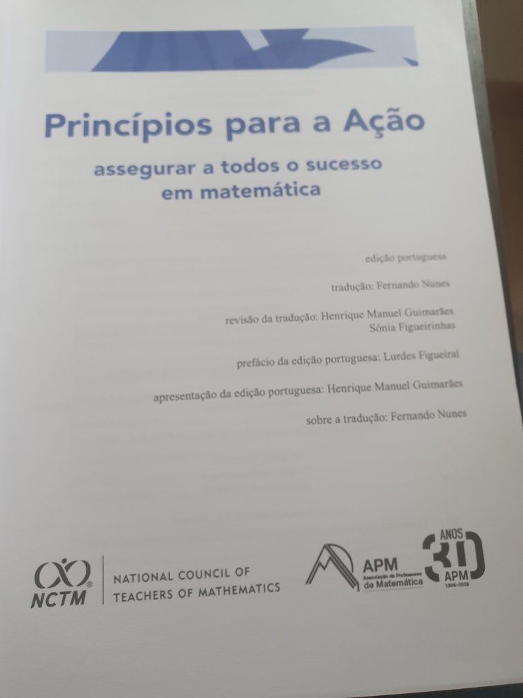 Principios para a Açao. NCTM