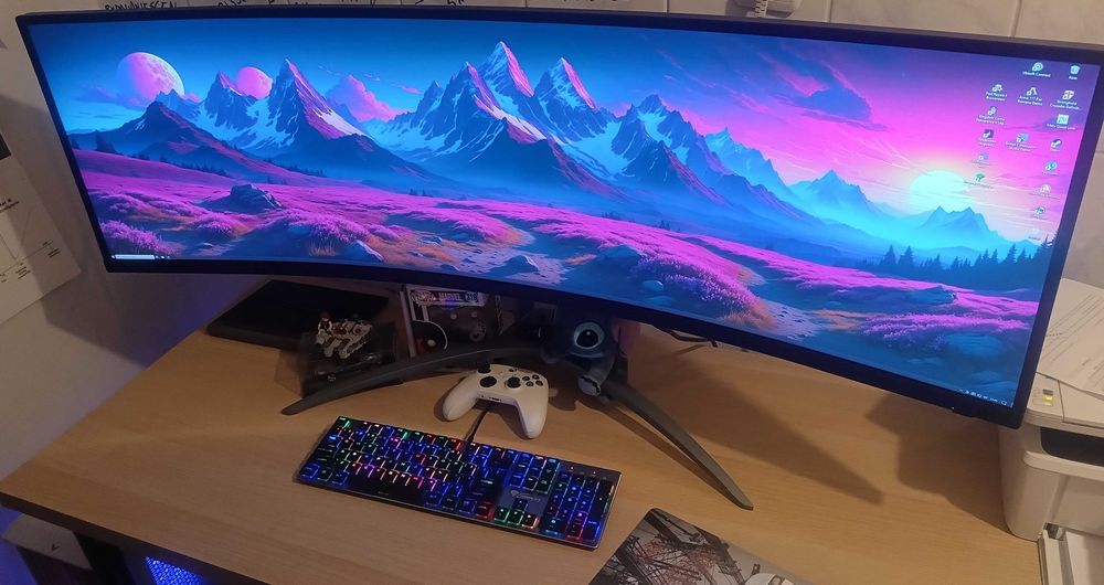 Monitor AOC AG493UCX Ultrawide DQHD 49 cali 5120x1440 HDR 120Hz
