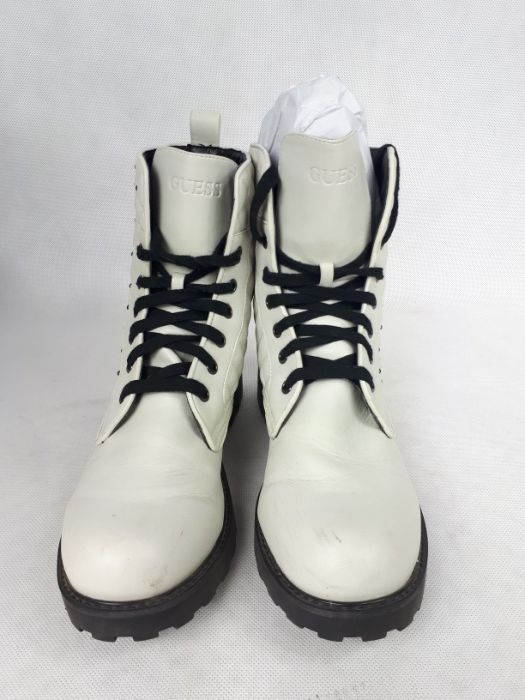 Buty trapery GUESS Ecru glany botki kozaki 41