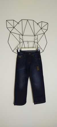 Spodnie jeansowe jeans granatowe 104