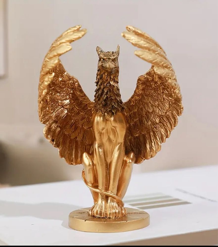 Złota figurka gryf Harry Potter Gryffindor Hogwart